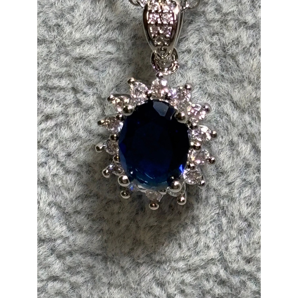 #40. Blue Pendant Necklace